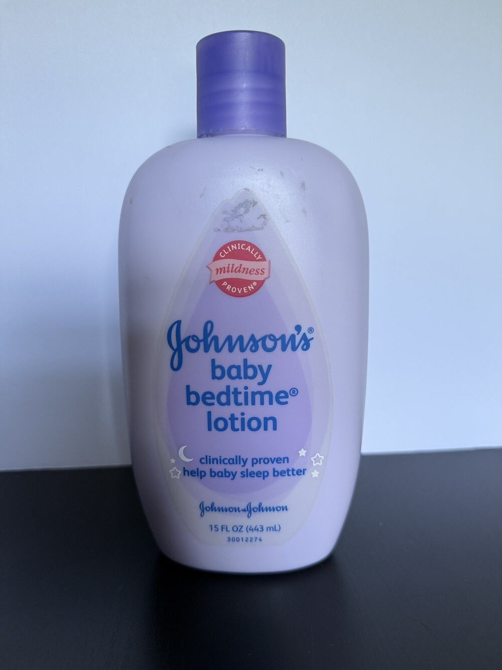 Johnson’s Baby Bedtime Lotion 15 oz Old Formula Discontinued ~ Mostly Full HTF